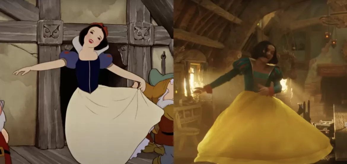 Disney compara su versión live action de 'Blancanieves' con el clásico animado